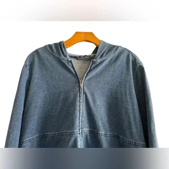 J.Jill - Pure Jill Denim Zip Up Cardigan Size L - Picture 11 of 16